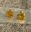 24K HEART CUT EARRINGS