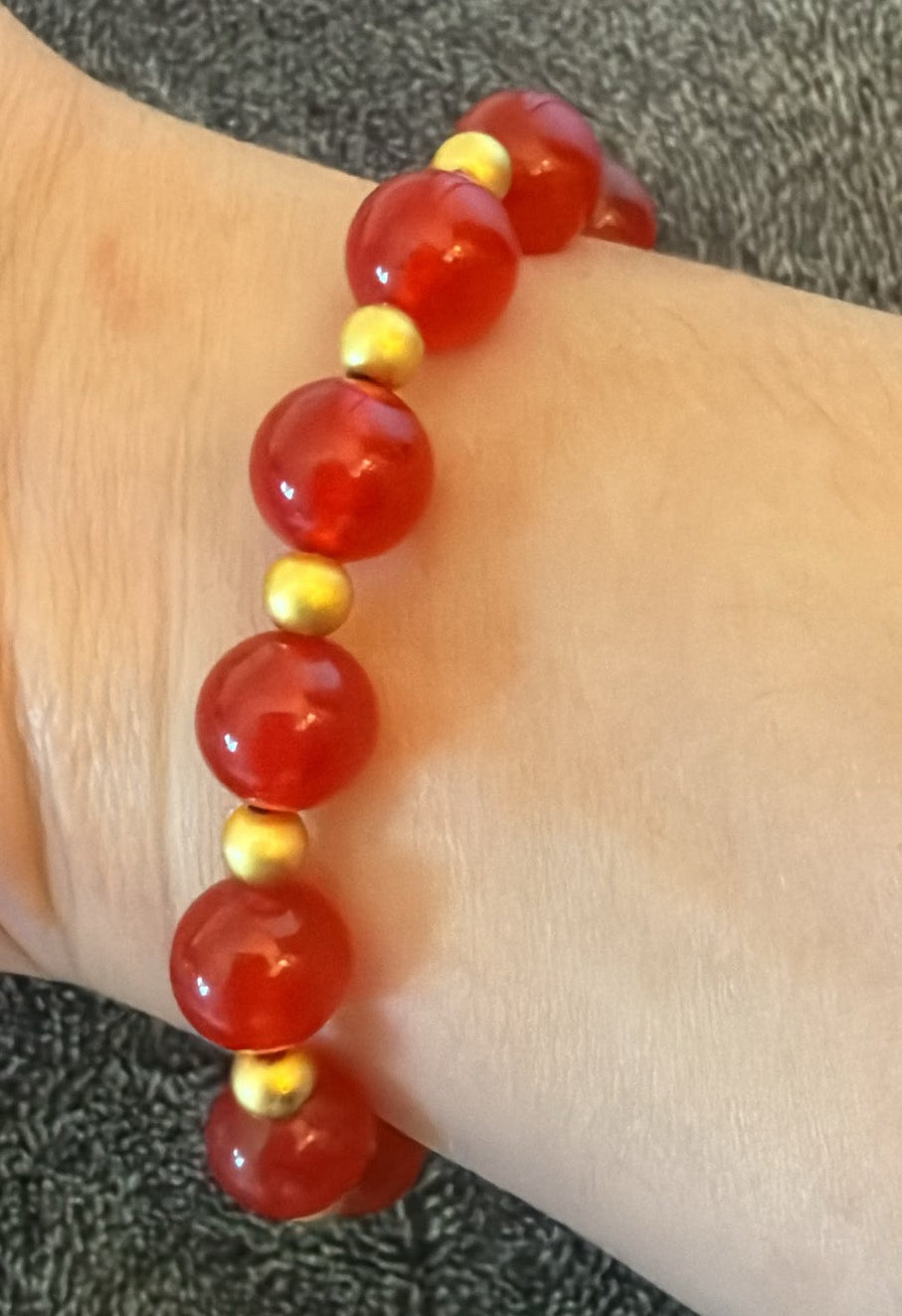 24K RED BRACELET