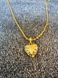 24K HEART CHARM NECKLACE