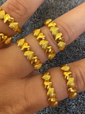 24K HEARTS RING